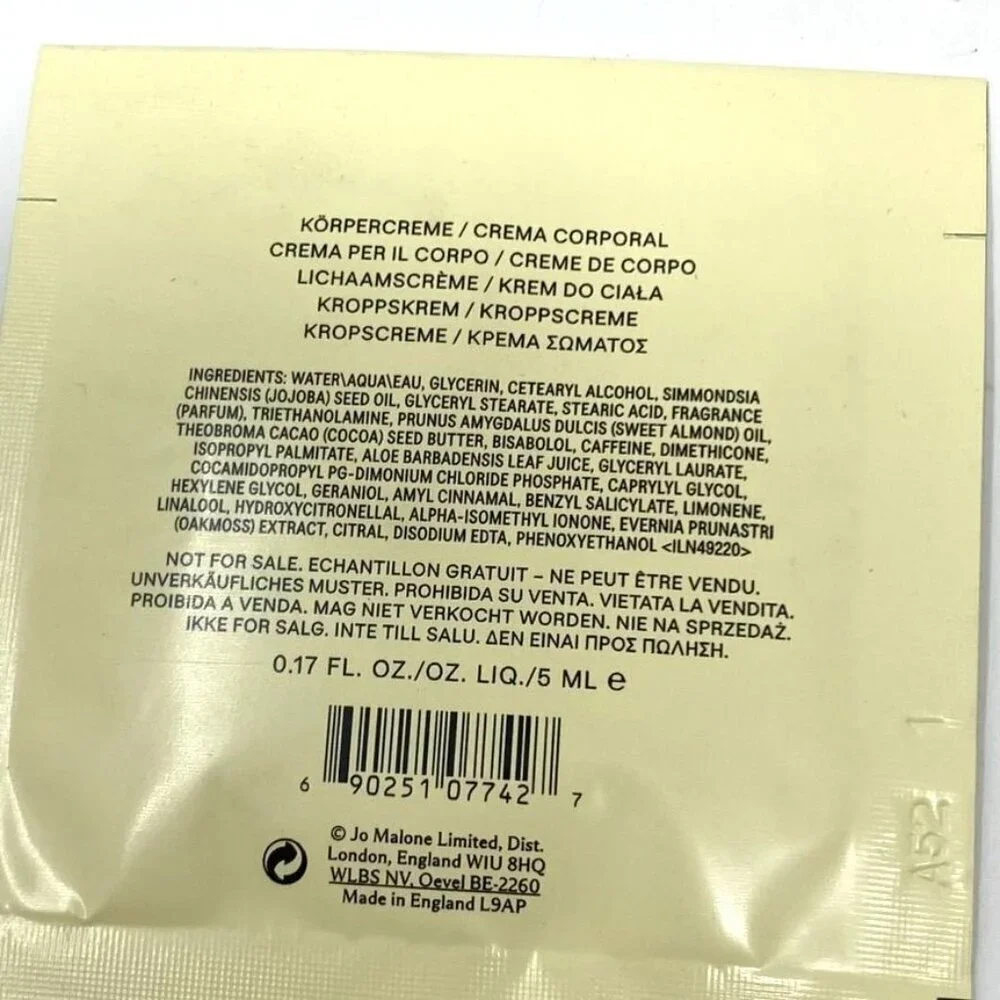 Jo Malone sample packs